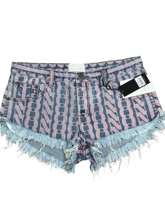 One Teaspoon Pants - One Teaspoon Dukes Denim Shorts, Pacifica Print, Size 32 Boho Low Waist Shorts